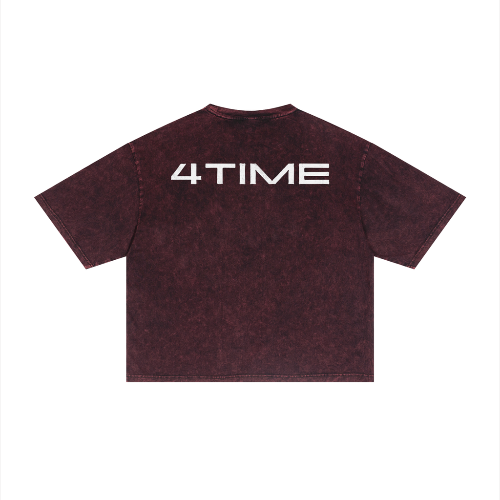 4TIME "CLUB" BOXY WASHED TEE